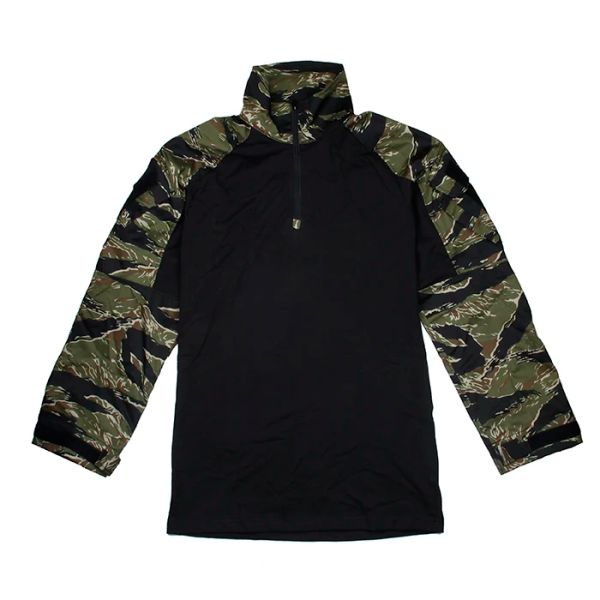 Слои TMC Tactical Combat Shirt Nyco Org.Размер открытой военной рубашки зеленый тигр Camo Gen3 TMC2899 (051514)