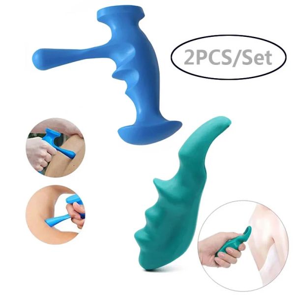 Massager 2pcs Body Deep Manual Manual Strumento di massaggio Punta Agopuntura Stick Thumb Saver Saver Massager Foot Back Health