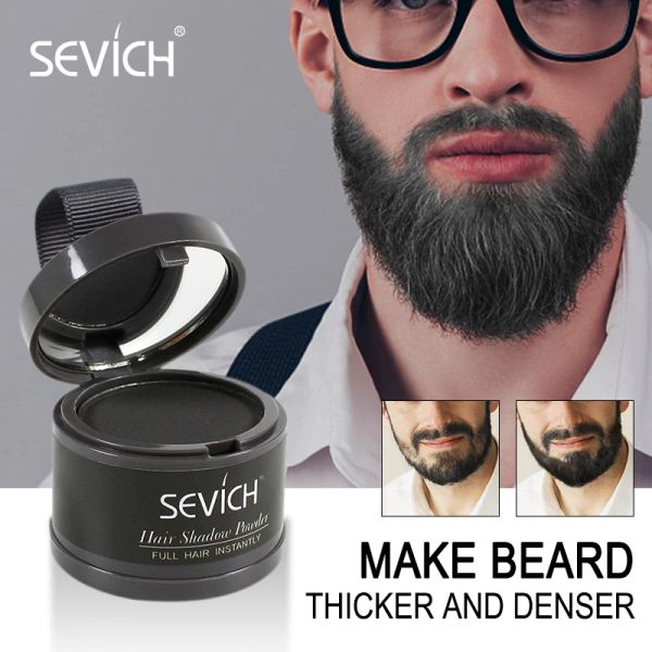 Продукты Sevich Beard Hair Shadow Powder Beard Croot Cover Up Concealer заполните прореживание мгновенно модифицировать пушистый порошок бороды 13 Цвет 4G