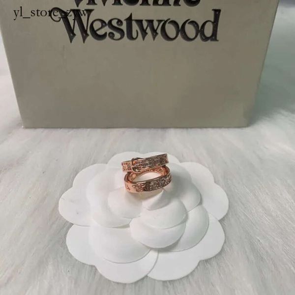 Viviane Jewlery Designer Schmuck Frauen Viviane Westwood Ring Anillos Neue westliche Kaiser Witwe Gürtelkopf Saturn Ring für Frauen hochwertige Schmuck 2024