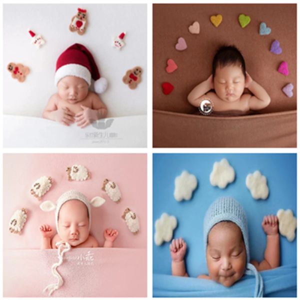 Acessórios DVOTInst Recém -nascido Fotografia Props Para Babyqc Creative Handmade Rainbow Star