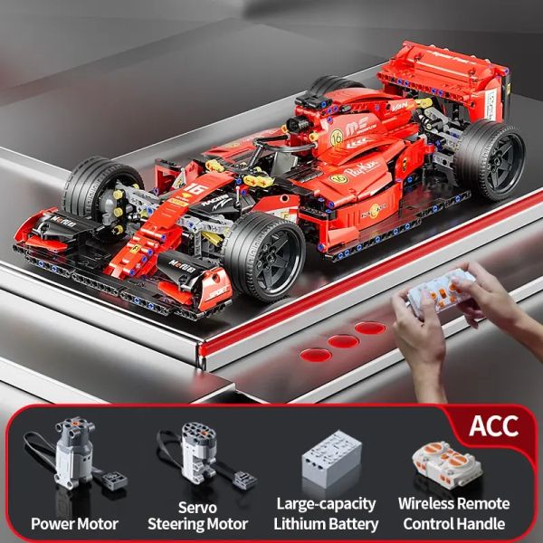 Blocchi F1 RC Race Cars 1163pcs Set di costruzioni MOC blocchi di costruzione MOC Building fresco kit di auto da collezione da collezione giocattoli