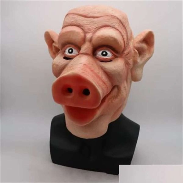 Mask Terror Funny Terror High Pig Quality Latex Pighead Masks Chapetar