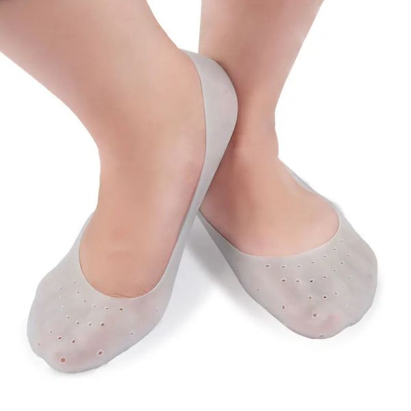 Ferramenta Silicone Silicone Hidration Meias saltos protetor Anti Crack Foot Spa Sapas Gel Sapolas Pés Care Pedicure Socks