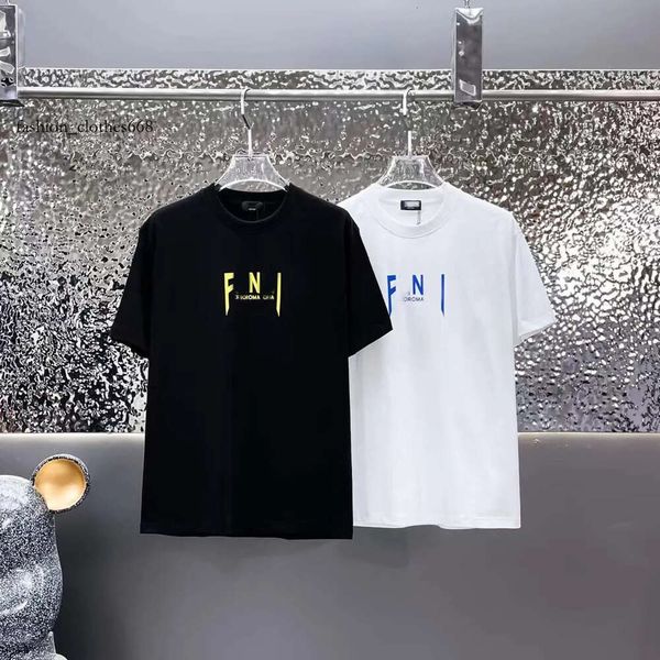 24 Casual Herren neu tragen Designer kurzärmelig 100% Baumwolle Hochwertige Großhandel Frauen Schwarz -Weiß -Druckbuchstaben T -Shirt Größe Fd m -3xl