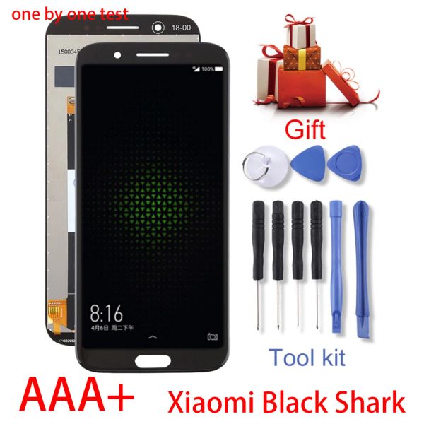 Panel 5.99 '' Xiaomi Black Shark LCD için AAA Kalite LCD Xiaomi Blackshark SKRA0 LCD ARAÇLARI İÇİN DOKU DOKU SAYITICI MONTAJI