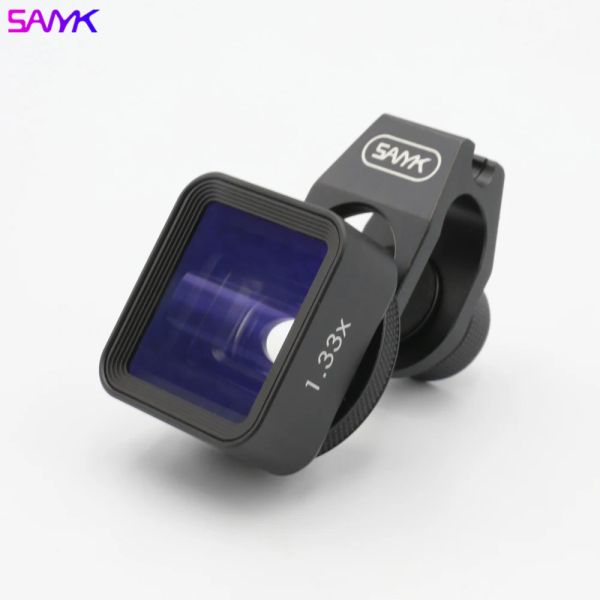 Filtros Sanyk 1.33x Tela larga Lente anamórfica de lente widescreen lente lente de telefone profissional lente vlog para 98% de smartphone