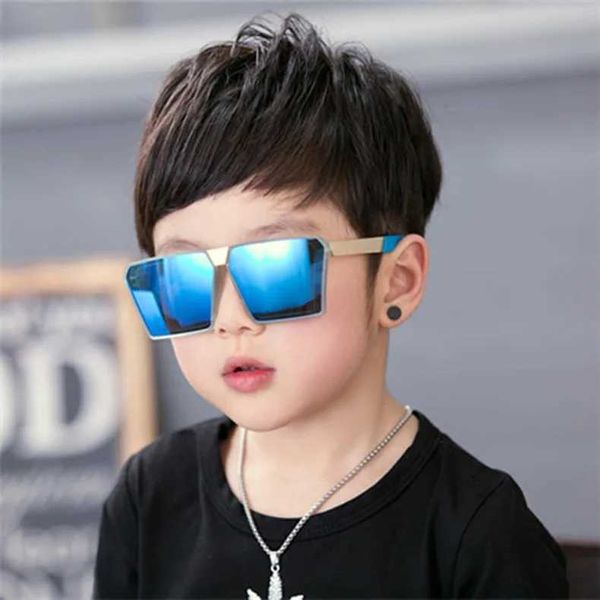 Sonnenbrille kühle Babykinder polarisierte Sonnenbrille Flexibler Spiegel Uv400 Beschichtung Sonnenbrillen Sicherheit Babyschatten Brillen Oculos Gafas de Sol 240423