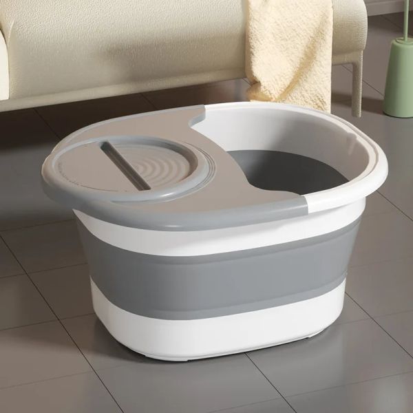 Massager pieghevole pieghevole per il bagno secchio massaggio massaggio lavaggio per la salute secchio per bambini bacino bagno vaso di vasca per piede portatile vasca da piede