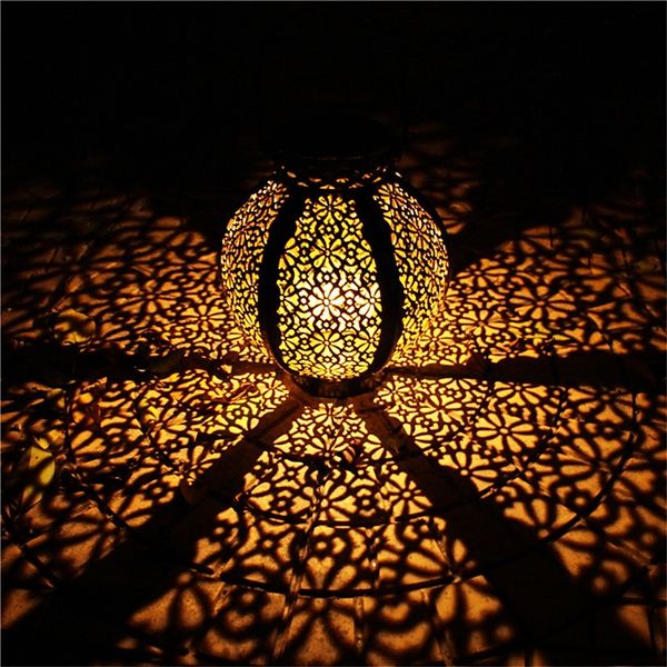 Ramadan Eid Lichter Solarleuchten im Freien im Freien Solar Vintage Gartenlampe Retro