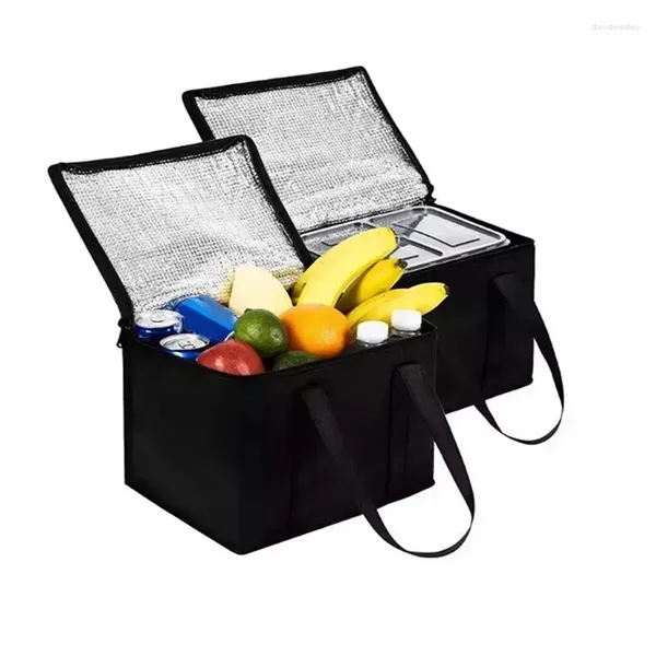 Geschirr tragbares Wärme Bag Kühlung frischer Kühlung im Freien für Reisebereiche Picknick Kaltgetränke Aluminiumfolie