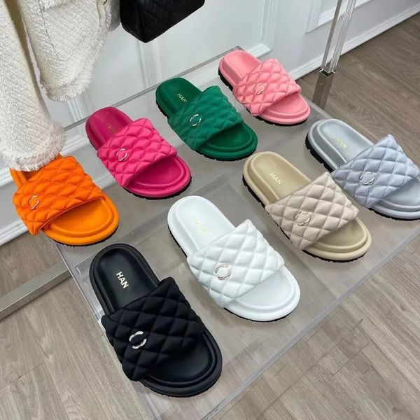 Designer deslizante de pão Slippers Slipers Sandal Bread Sliders Sliders