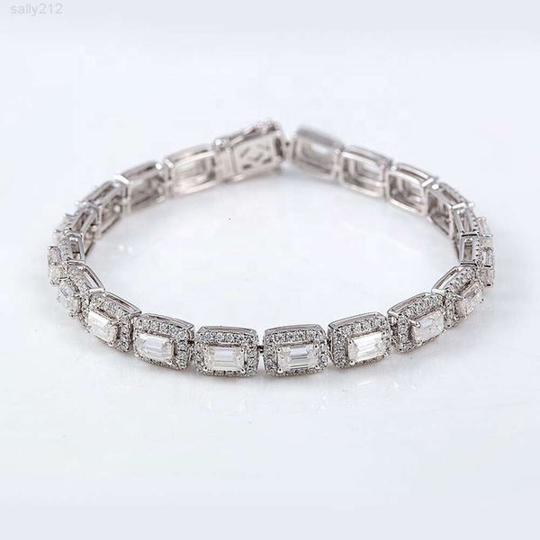 Pulseiras de charme de ouro maciço 14k Bracelets brancos em torno de pequenos diamantes aceitos OEM ODM Jóias Holycome personalizadas