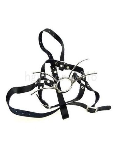 Maschera per cablaggio della testa della bocca a cinghia regolabile in pelle GAG CINNO CINGOLO OPEN CINTURA G944463107