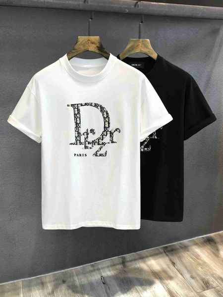 Camisetas masculinas novas camisetas casuais de vendas de vendas de verão para homens de algodão letra de letra de letra de letra tampes tees femininas de manga curta