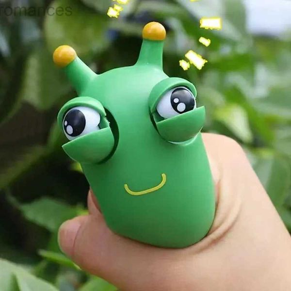 Toy de descompressão Funny Eye Bold Squeeze Toy Green Eye Eye Caterpillar Toys Brinquedos Adultos Crianças Adultos Alívio do Estresse Fidget Toy Creative Decompression Toy D240424