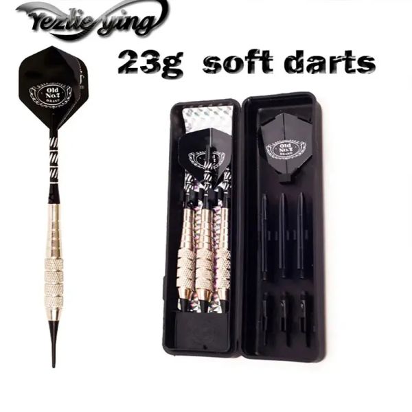 Dardos profissionais 23 gramas de jogo de ponta macia hastes eletrônicas para dardos de voo esportivo de dardos esportivos