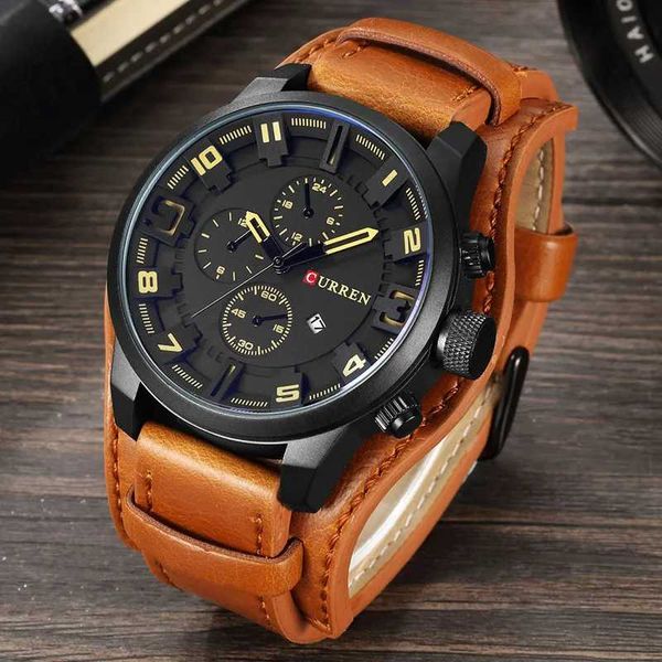 Orologi da polso Curren Men Watchs Man Clock 2018 Top Brand Army Army Army Military Steampunk Sports Male-Watch Men Hodinky Relojes Hombre 240423