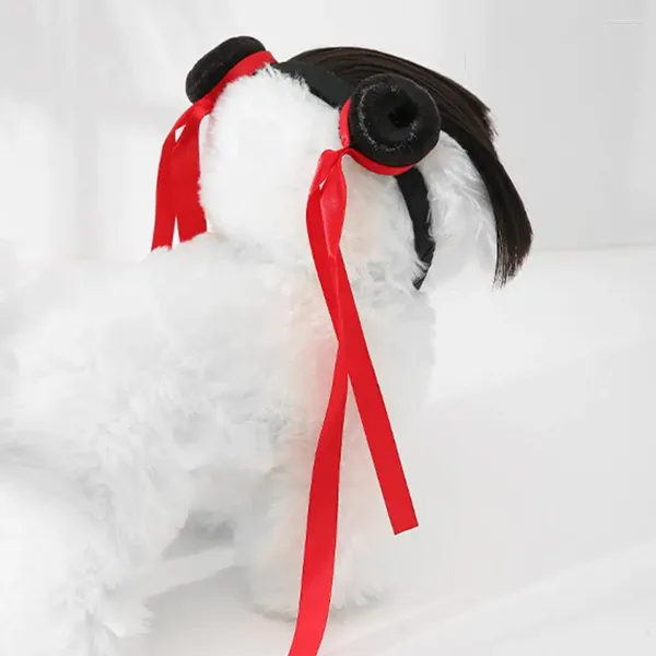 Abbigliamento per cani carino pet parrucca Accessori per costumi per cani Decorazione floreale in fase di testa Halloween feste di Natale divertenti piccoli
