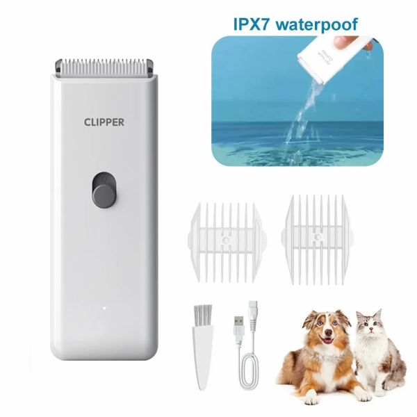 Clippers 2023 Dog Cat Home Hair Clipper Водонепроницаемые электрические при стрижки для волос PET Триммер USB Инструменты для ухода за собаками низкий шум