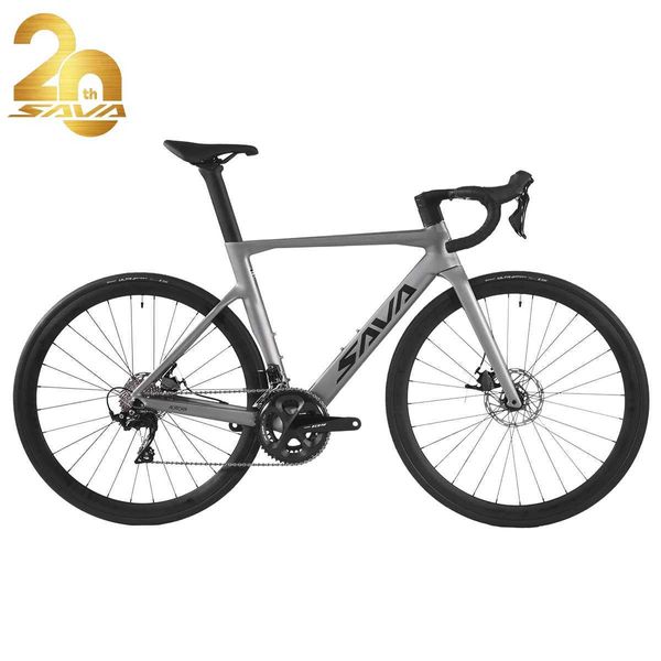 Bicicletas 20º aniversário Edição Especial Bike Bike Carbon Racing Bike Integrated Hitlebar Bicicleta de carbono completo com 22 Speeds Groupsets Y240423