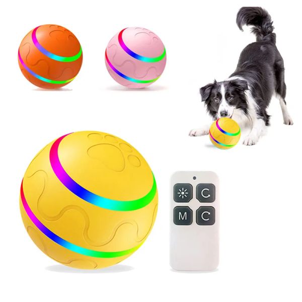 Toys Smart Dog Toys Automatic Rolling Ball Electric Dog Toys Interaktiv für Hunde Training selbst schleppt Welpenspielzeug Haustierzubehör