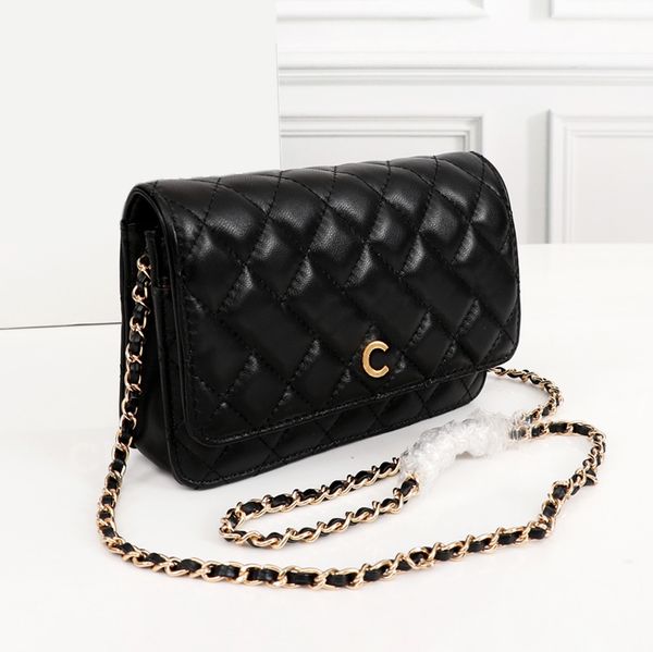 Marca di lusso classico sacchetto di lembo woc designer mini busta busta busta per telefono borse da donna frizione mini borsa a tracolla sacca per croce in stile coreano sacca caviale