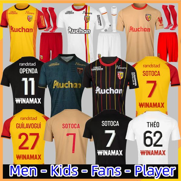 2023 RC LENS TERZO AREATO MAGLIA DI SOCCIO MAILLOT 23 24 SPECIALE SPECIALE SPECIALE Kakuta Openda 11 Ganago Soloca Fofana Forte Shirt da calcio 2023 Kids Casa Buksa Cabot