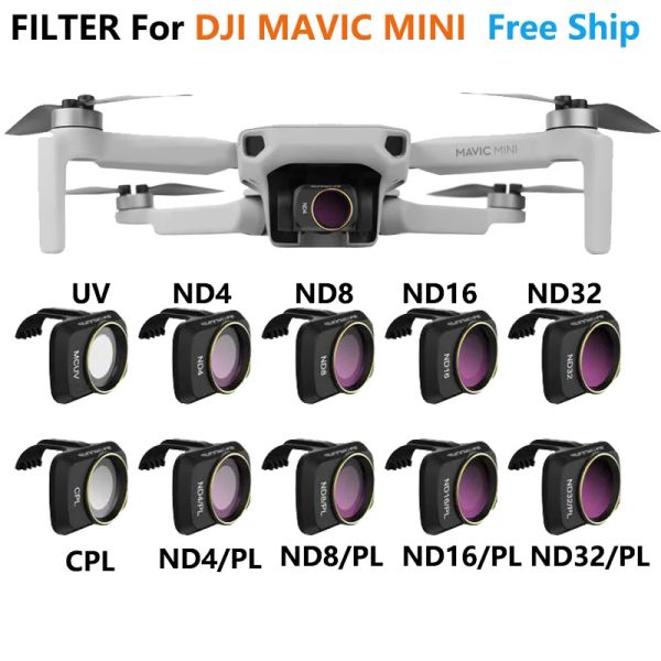 Dji mavic mini 2 kamera lens filtresi mcuv nd4 nd8 nd16 nd32 cpl nd/pl filtreler kiti dji mavic mini se drone aksesuarları