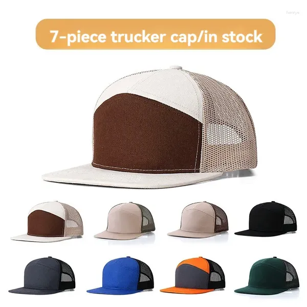 Ball Caps Designer Trucker Hats Blank Baseball Hip Hop Ajustável 7 painéis