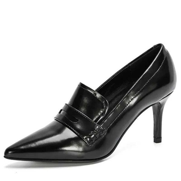 Sandali Royyna New Designers Original di alta qualità Donne Pompe puntate con tacchi sottili scarpe da spina in pelle bella in pelle J363-41L2404