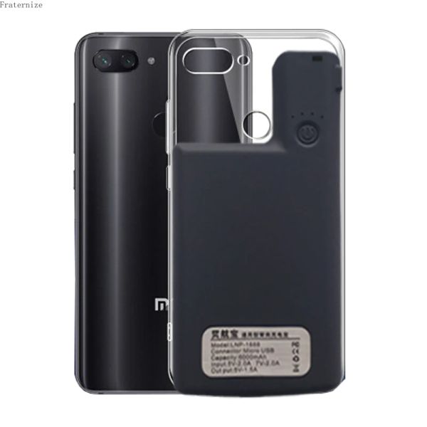 Fälle für Xiaomi Mi 8 8 SE externe Batterie -Ladegerät Fälle für Xiaomi Mi 8 Lite Portable Power Bank Fall Ladung Deckung Powerbank CAPA