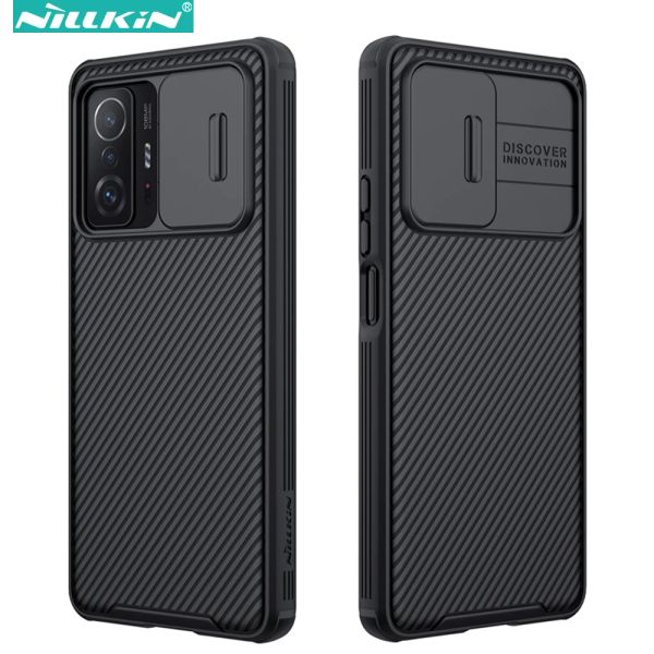 Capas Nillkin Camshield Case para Xiaomi 12t Pro / 11t / 10t 5g, com a capa da câmera deslizante Tampa dura para Xiaomi 12T