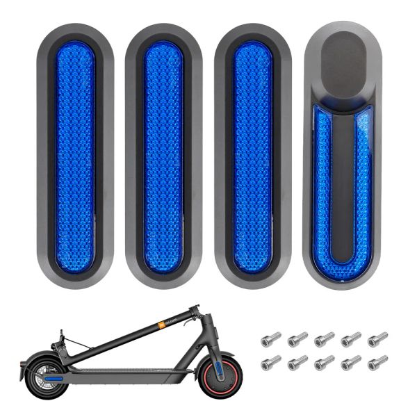 Scooters scooter elétrico novo tampa de roda tampa de tampa de proteção de protetores adesivos refletivos para xiaomi mi 1s pro 2 m365 acessórios de scooter