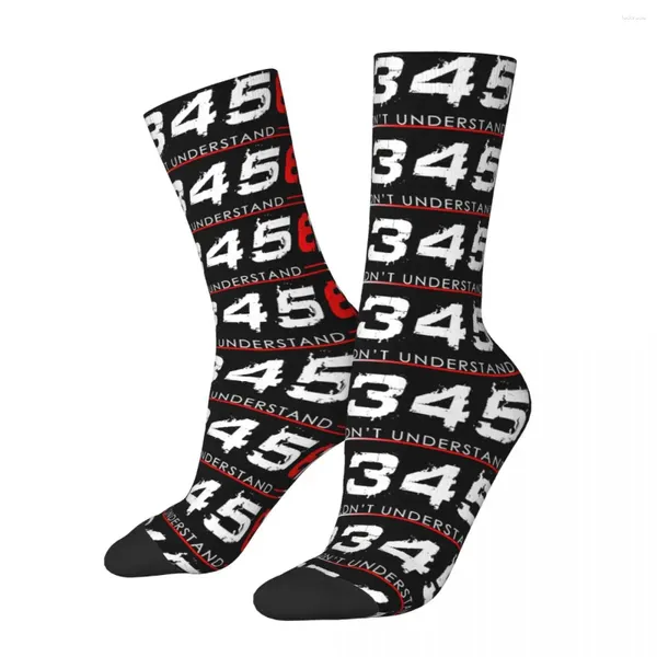 Meias masculinas Hip Hop Vintage 1N23456 Motocicleta Ativa compressão Crazy Compressão unissex sujeira motocross Motor Motor Sport Sock