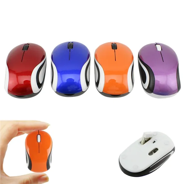 Мыши chyi Беспроводная мышь Mini 1600DPI 3D Gamer Optical Mouse USB -компьютерные мыши для мышей для ПК ноутбук таблет