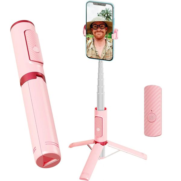 Sticks Selfie Stick Tripode Monopode con supporto per telefono cellulare Adatto Bluetooth compatibile per videochiamate in diretta tra iOS e Android