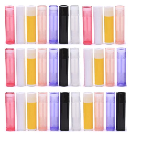 Bottiglie 100pcs 5 ml 5g per lebbra vuote tubi lucidala per rossetto portatile all'ingrosso contenitore estetico balsamo estetico bottiglie da viaggio da viaggio set di bottiglie da viaggio