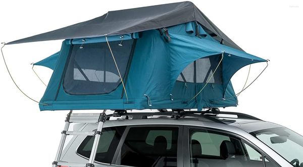 Çadır ve barınaklar çatı üst açık uyku çadır kamyonu SUV otomatik araba kamp çatı ile merdiven