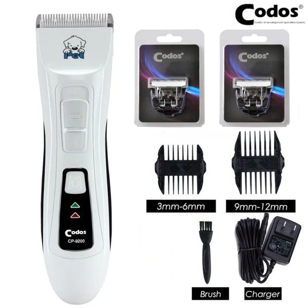 Clippers Professional Codos CP9200 Haustier Trimmer wiederaufladbares Hundehaarshaar Clipper Elektrische Hund Hunde Haarschnitt für Hunde Katze Rasiermaschine Maschine