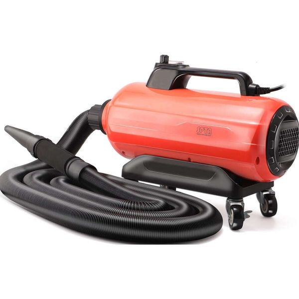 Poderoso SPTA Air Cannon Car Secer Wower 3000W com mangueira flexível de 30 pés para secagem de água com lavagem de carro eficiente - inclui 4 rodas e ar filtrado