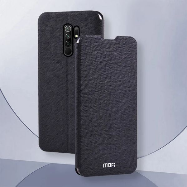 Casos mofi slim flip casos para xiaomi redmi 9 9a 7 7a 8 8a caso / para xiaomi redmi 4x 4a PU couro + tpu silício