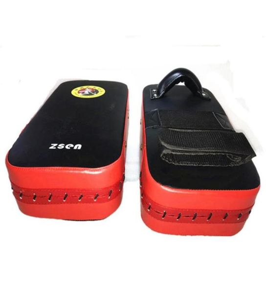 Boxbeutel Boxpolster Schild Karate TKD Foot Ziel Fokus Pad Sand Training Fitness Werkzeug PU Leder Kick7637693