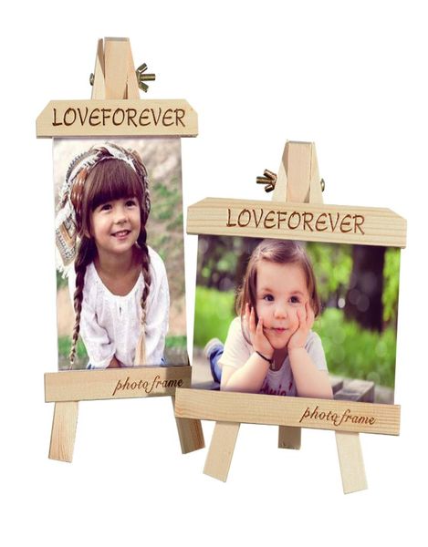 Creative Easel PO Frame in legno solido cornici per immagini Kids Po Gift 5Quot 6 Quot8 Quot10 Quota Frame Picture Table760366