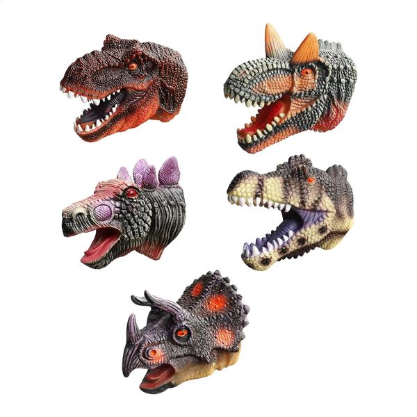 DINO Hand Puppet Role Soft Play Toy Development Activity Toy Animal Hand Puppet Toy for Boys Kids Girls Annist Yorker Gifts 240424