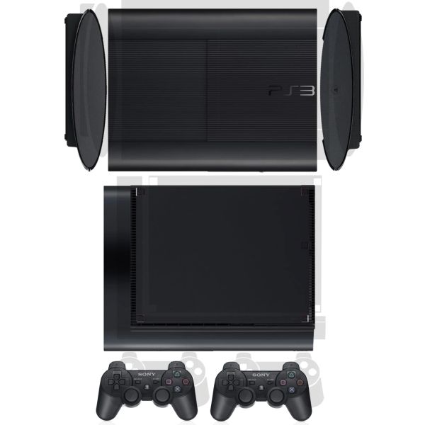 Adesivi trasparenti protezione adesivi per pelle in vinile trasparente per Sony PS3 Super Slim e 2 adesivi per le skin controller