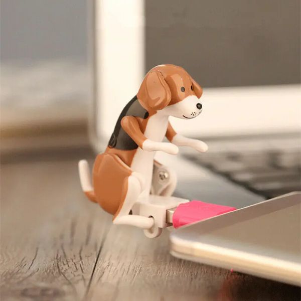 Unidades 2023 novo cão de brinquedo engraçado USB 2.0 Memória Flash Drive adulto Gift Pendrive Shake Humping Dog 8GB16GB 32GB 64GB 128GB