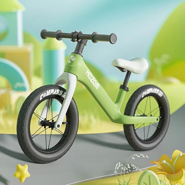 Fahrrad Kazam Kinderbalance Fahrrad über 3 Jahre alte kindliche Kinderschieber Scooter Boy Girl Fahrrad Baby Walker bequem und langlebig