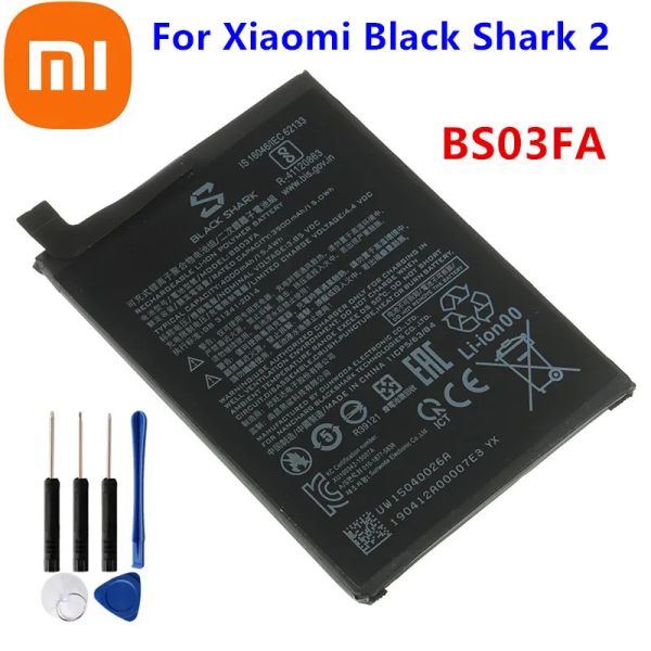 Batterie xiaomi 100% originale 4000Mah bs03fa bso3fa batteria bs03fa per xiaomi squalo nero 2 squalo nero 2 pro bs03fa + strumenti