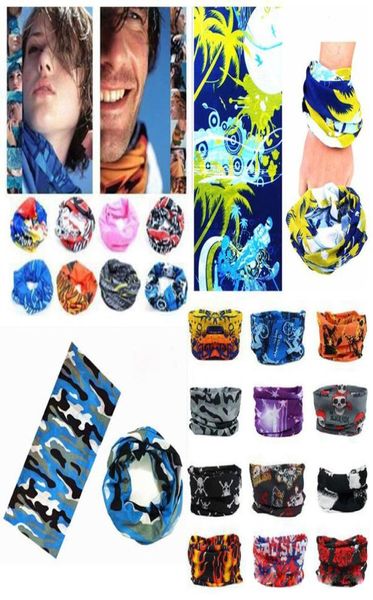 Multifunktional Ski -Masken Bandanas Schal Outdoor -Schädel Motorrad Radsportmasken Schal Magie CS Reithals Gesichtsdeckel Multi Styles9132687